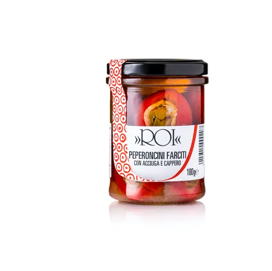olio-roi-peperoncini-farciti-con-acciuga-e-capperi-180g image 1