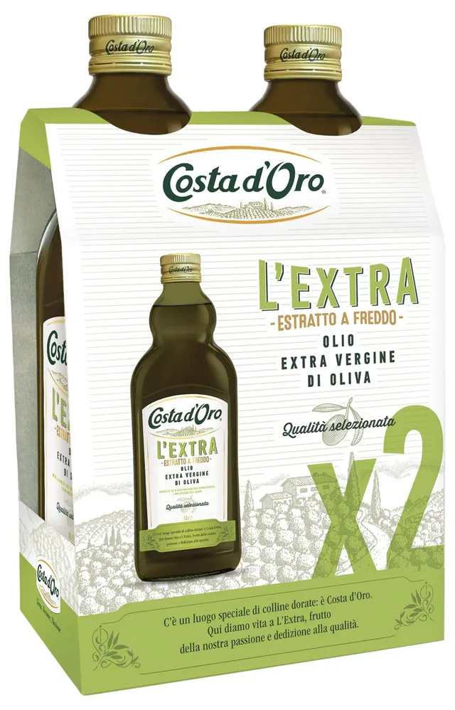 costa-d-oro-l-extra-bipack-olio-extra-vergine-di-oliva-2-x-1-l image 1