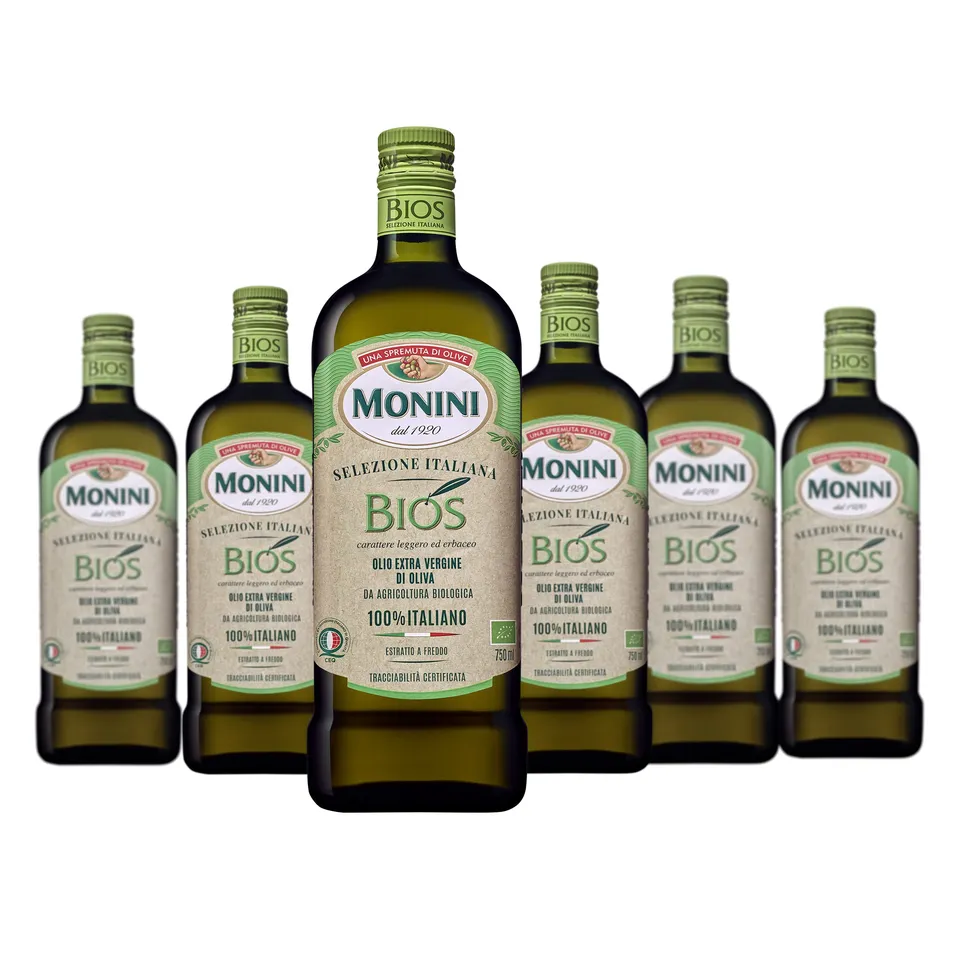 monini-bios-selezione-italiana-olio-extra-vergine-biologico-6-x-750-ml image 1