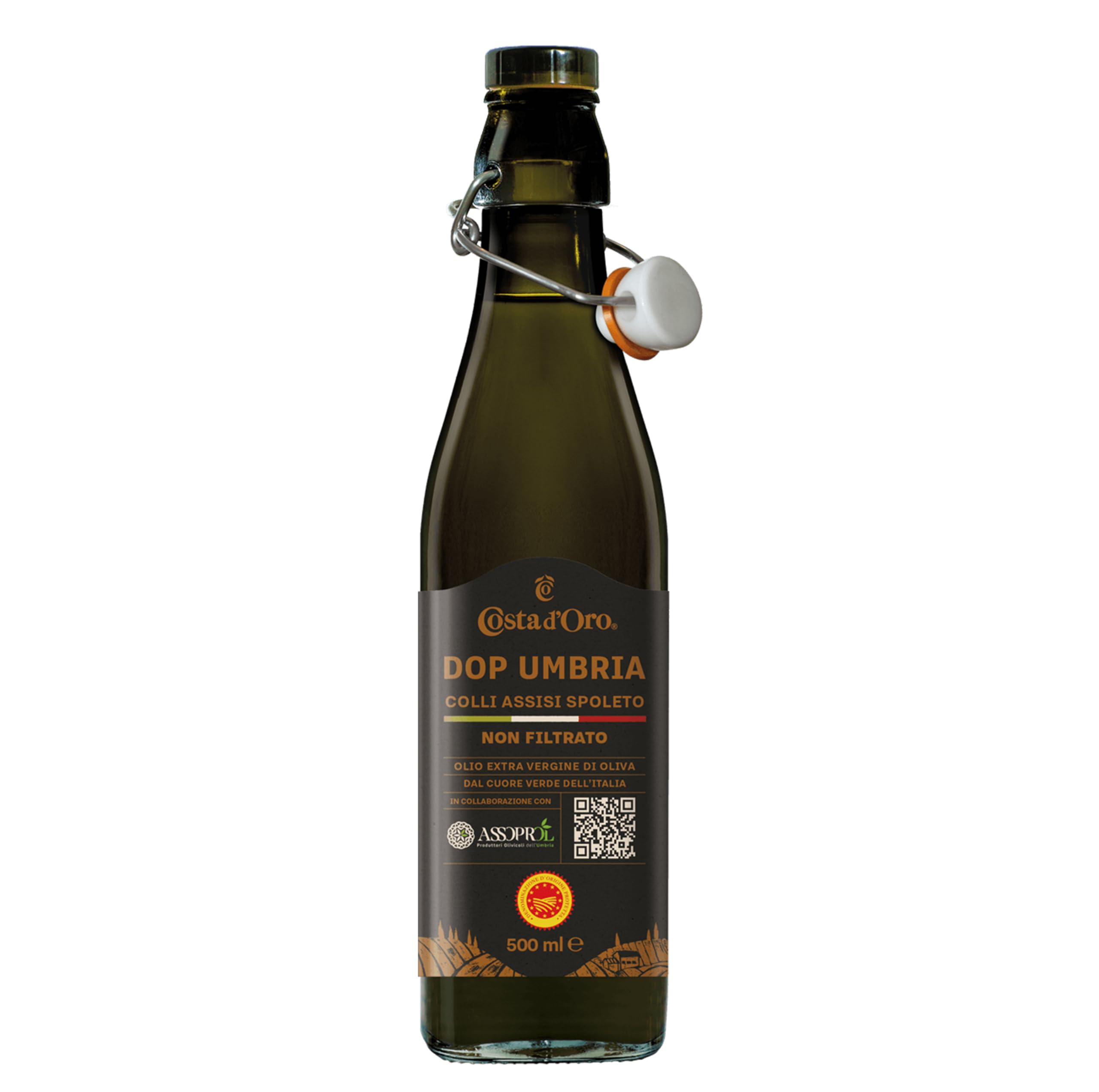 costa-d-oro-dop-umbria-colli-assisi-spoleto-olio-extravergine-non-filtrato-500-m image 1