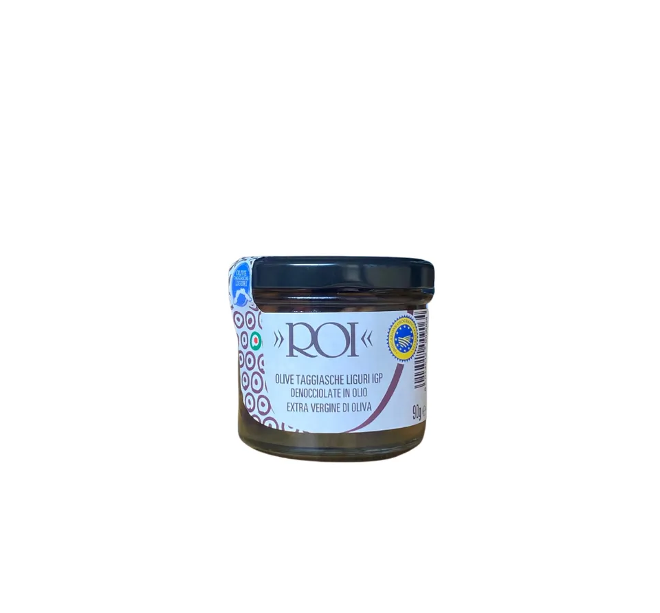 olio-roi-olive-taggiasche-igp-denocciolate-in-olio-evo-90-g image 1