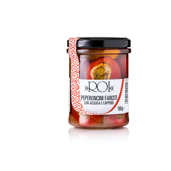 olio-roi-peperoncini-farciti-con-acciuga-e-capperi-180g image 1