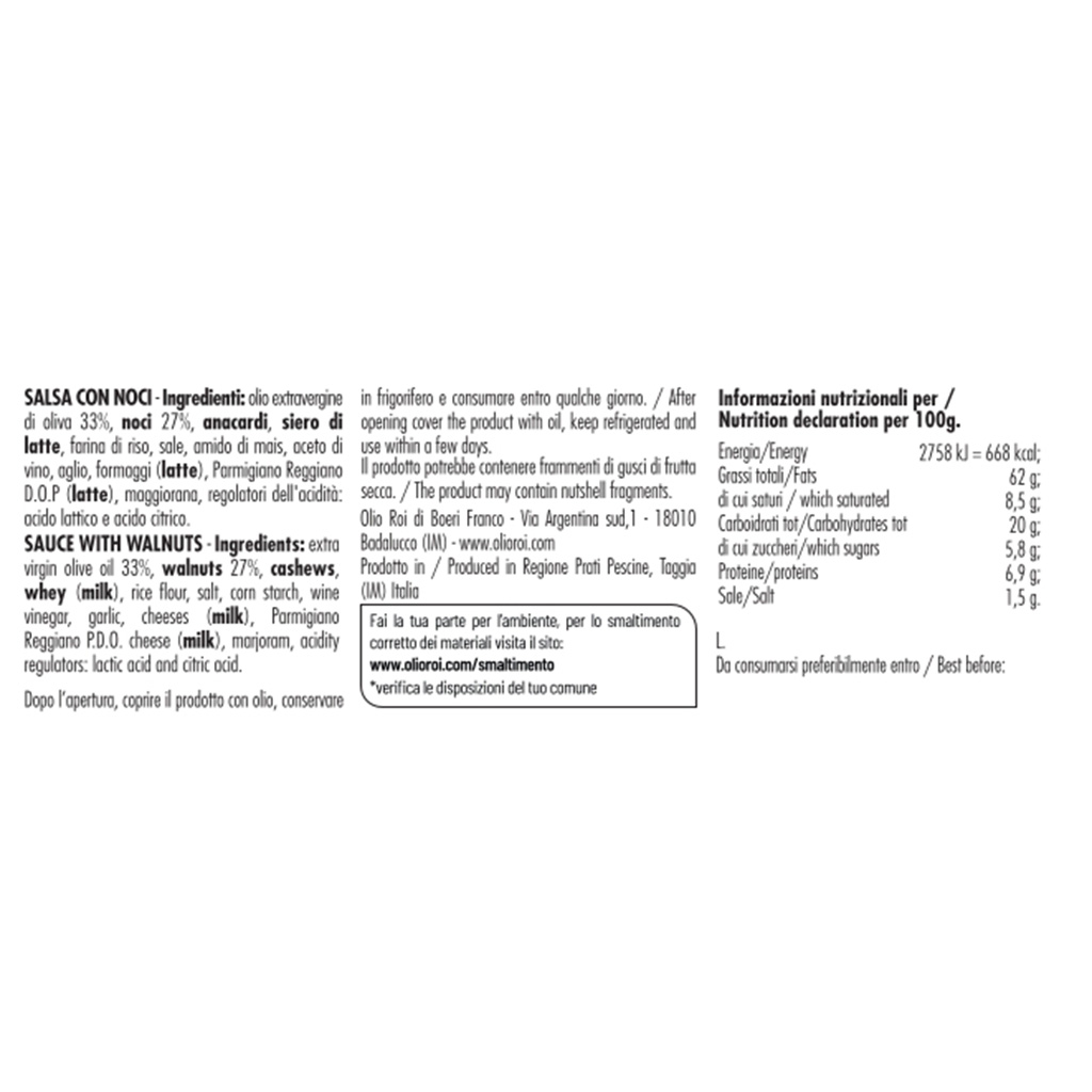 olio-roi-salsa-alle-noci-180g-condimento-ligure-senza-conservanti image 2