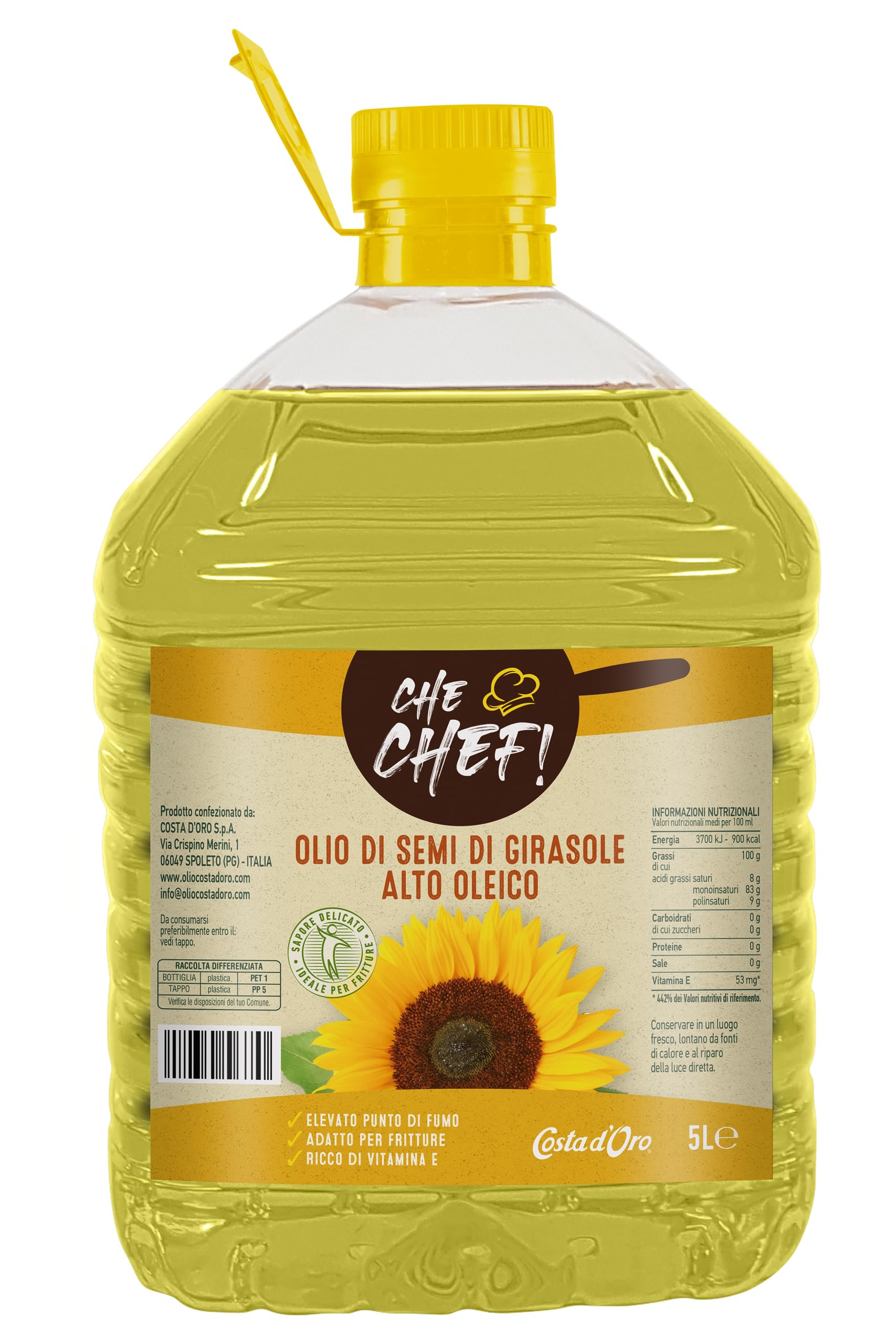 costa-d-oro-che-chef-girasole-alto-oleico-2l-olio-di-semi-per-frittura image 3