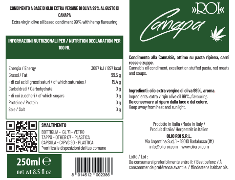 olio-roi-extravergine-maria-250ml-condimento-olio-evo-e-canapa image 4