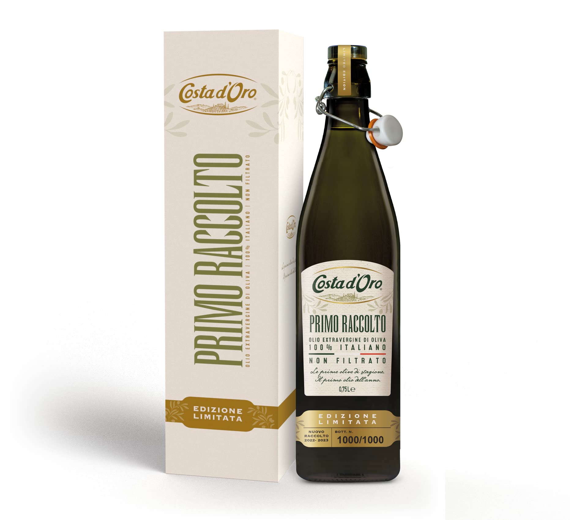 costa-d-oro-primo-raccolto-edizione-limitata-olio-evo-100-italiano-75-cl image 1