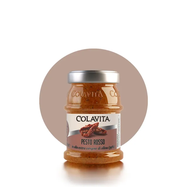 colavita-pesto-rosso-in-olio-extra-vergine-di-oliva-condimento-pronto image 1
