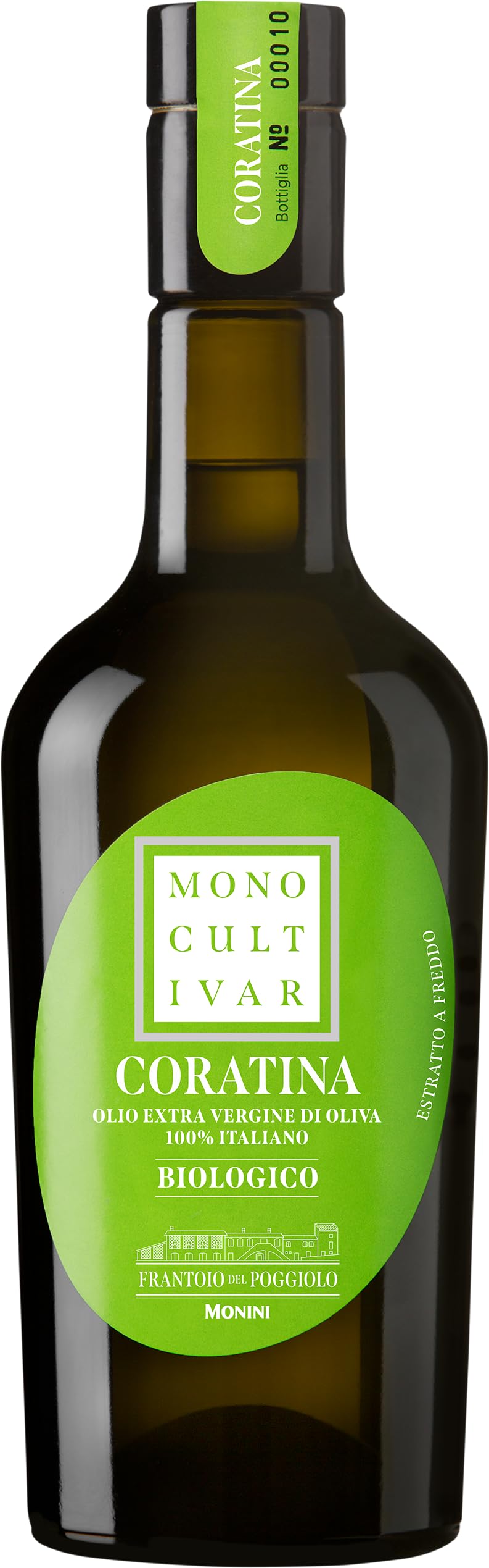 monini-monocultivar-coratina-olio-extra-vergine-di-oliva-italiano-500-ml image 1