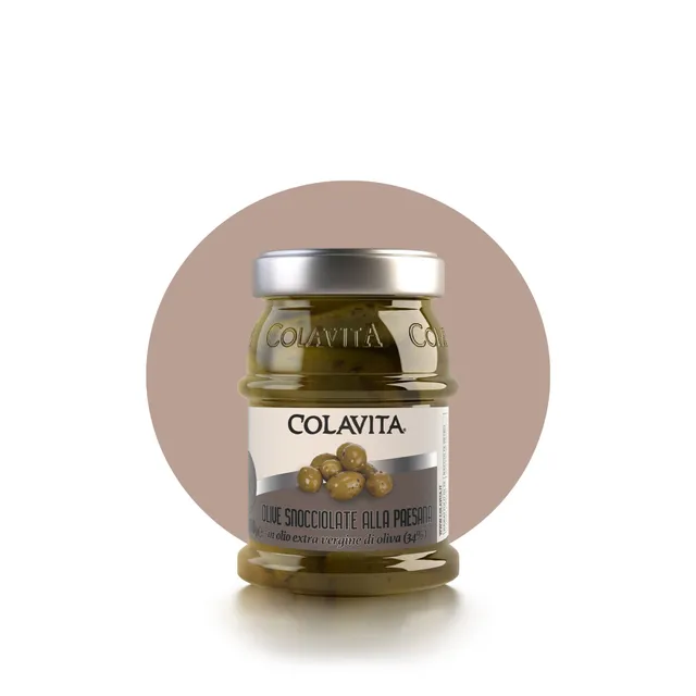colavita-olive-snocciolate-in-olio-extra-vergine-di-oliva-conserve-sottolio image 1