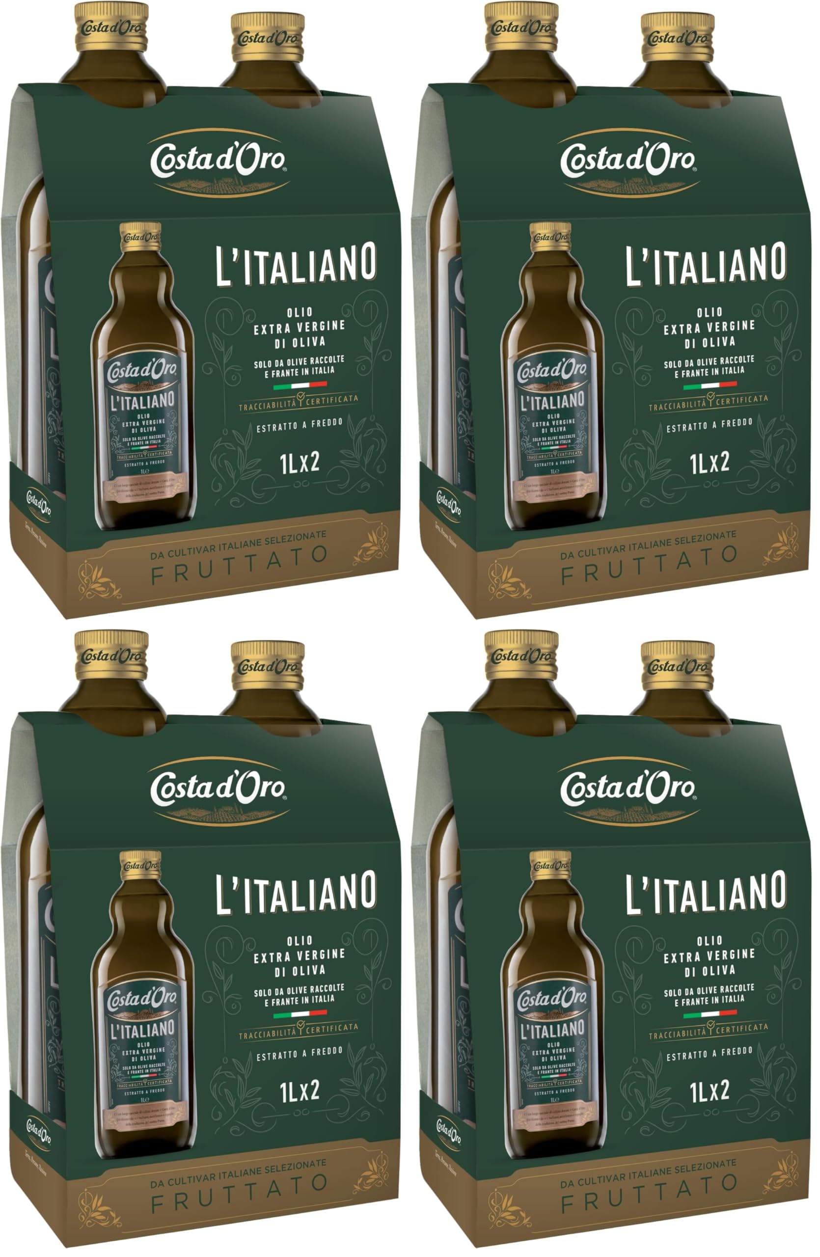costa-d-oro-100-italiano-bipack-2x1l-olio-extravergine-da-olive-italiane image 4